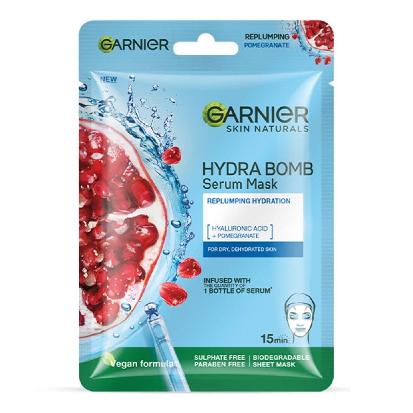 Garnier - Skin Naturals Hydra Bomb Serum Mask With Hyaluronic Acid + Pomegranate
