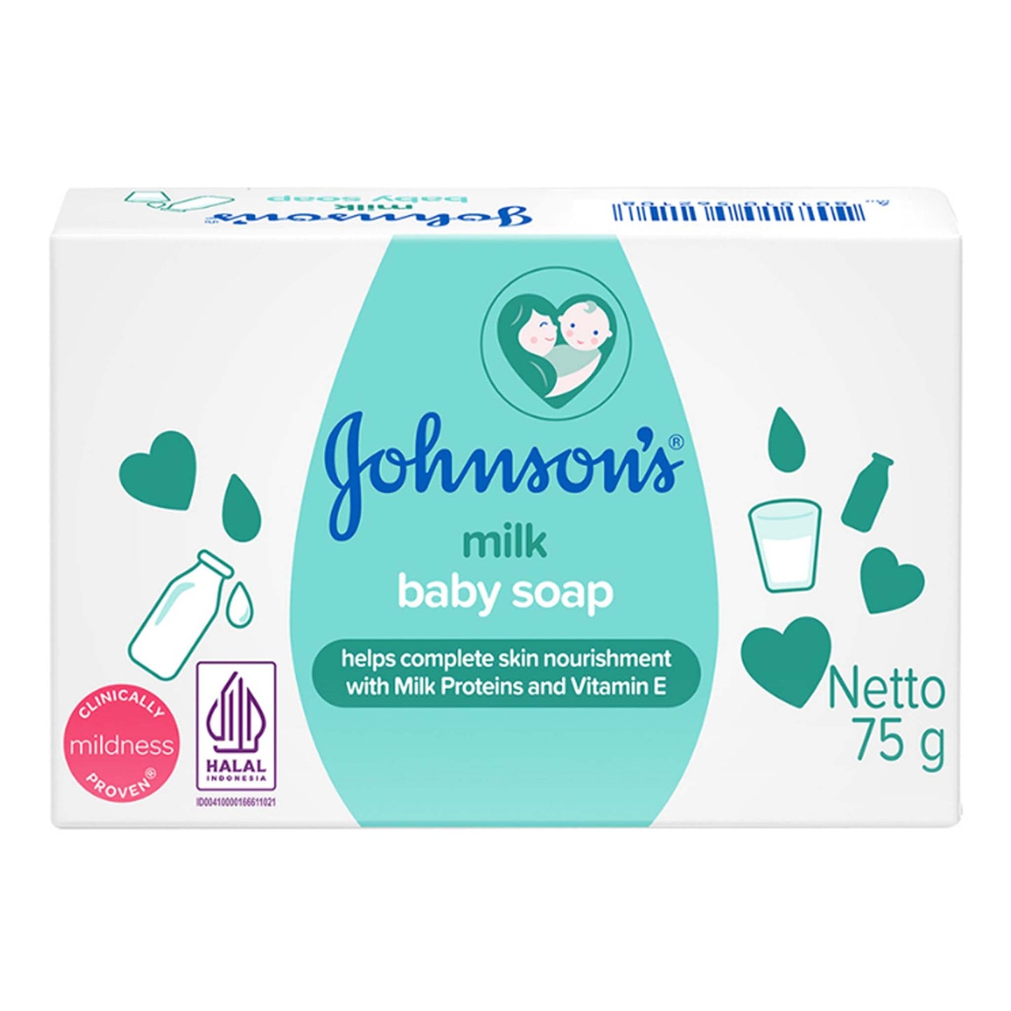 Johnson's - Milk Baby Soap - 75g (Malaysia)