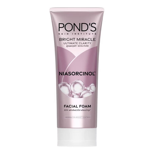 POND'S - BRIGHT MIRACLE ULTIMATE CLARITY NIASORCINOL FACIAL FOAM - 100G