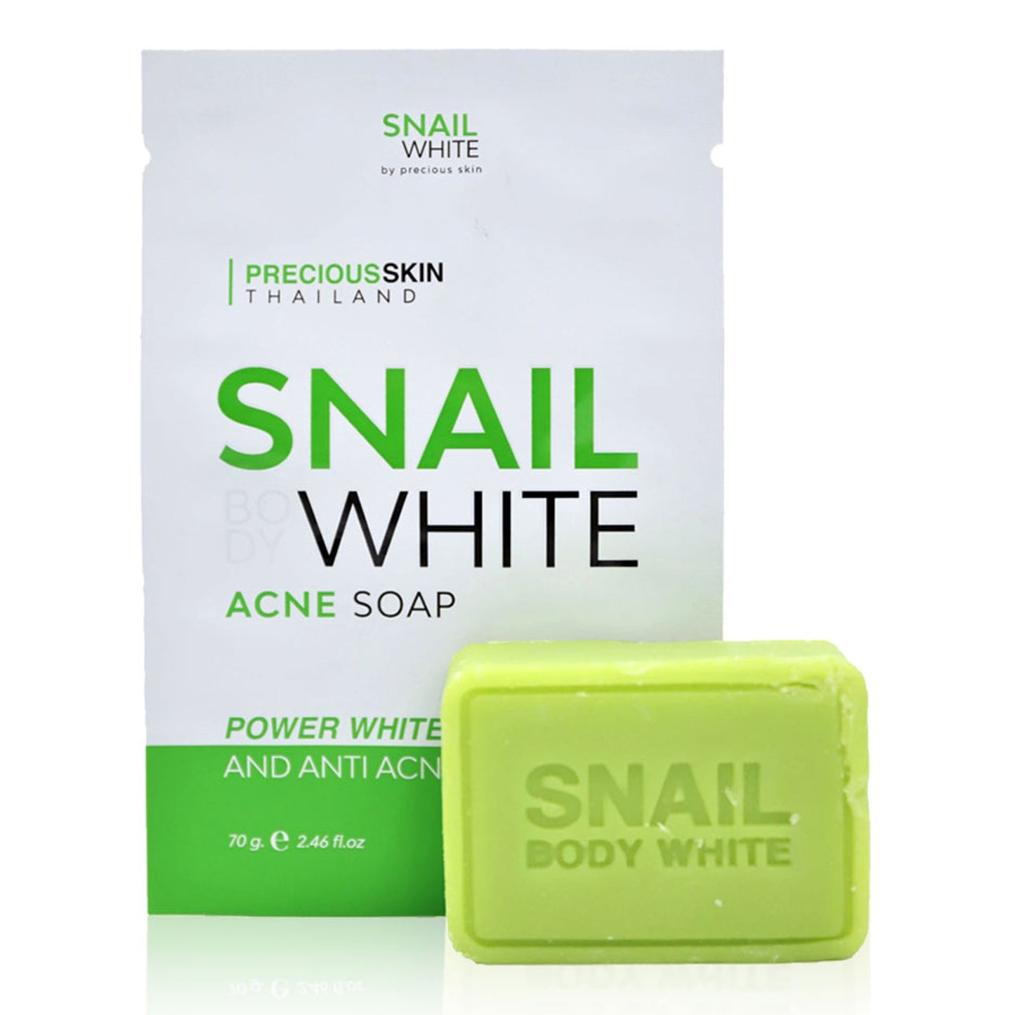 Precious Skin Thailand - Snail Body White Acne Soap - 70g