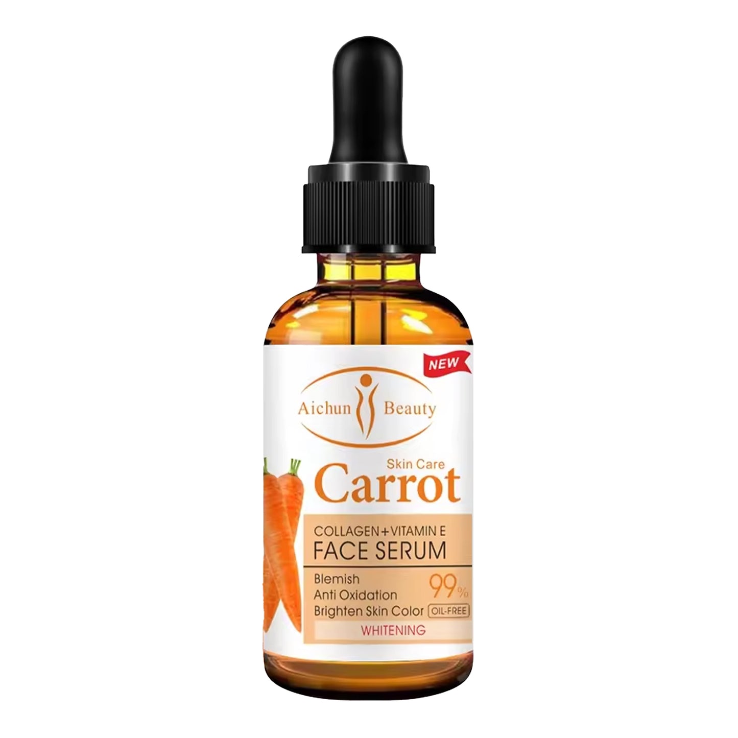 Aichun Beauty - Carrot Collagen + Vitamin E Face Serum - 30ml
