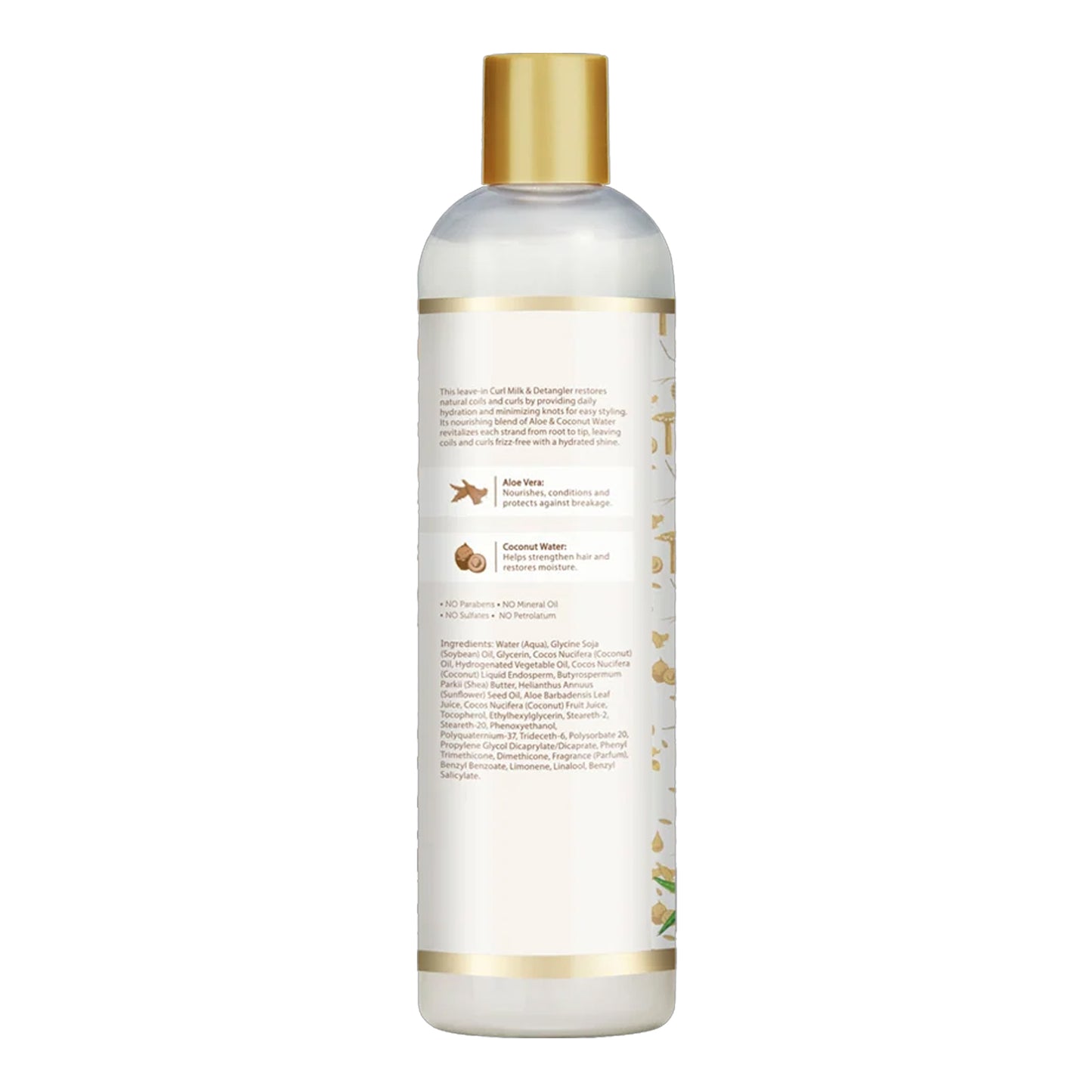 African Pride - Moisture Miracle Aloe & Coconut Water Hydrate & Renew Curl Milk & Detangler - 354ml (USA)