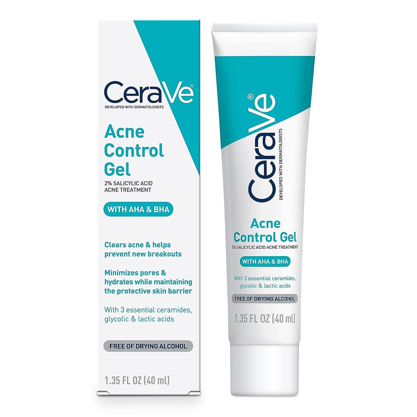 Cerave - Acne Control Gel With AHA & BHA - 40ml