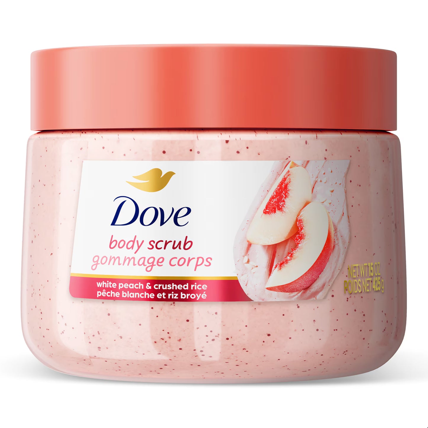 Dove - White Peach & Crushed Rice Body Scrub - 425g