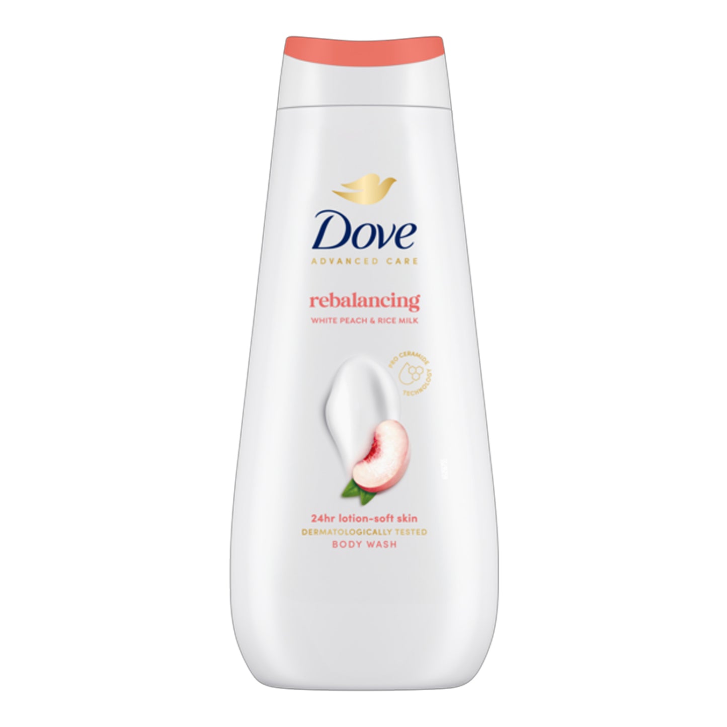 Dove - Advanced Care Rebalancing White Peach & Rice Milk Body Wash - 400ml (Germany)