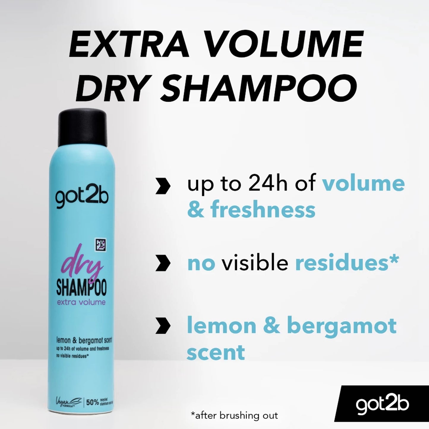 Got2B - Extra Volume Dry Shampoo With Lemon & Bergamot Scent - 200ml (Germany)