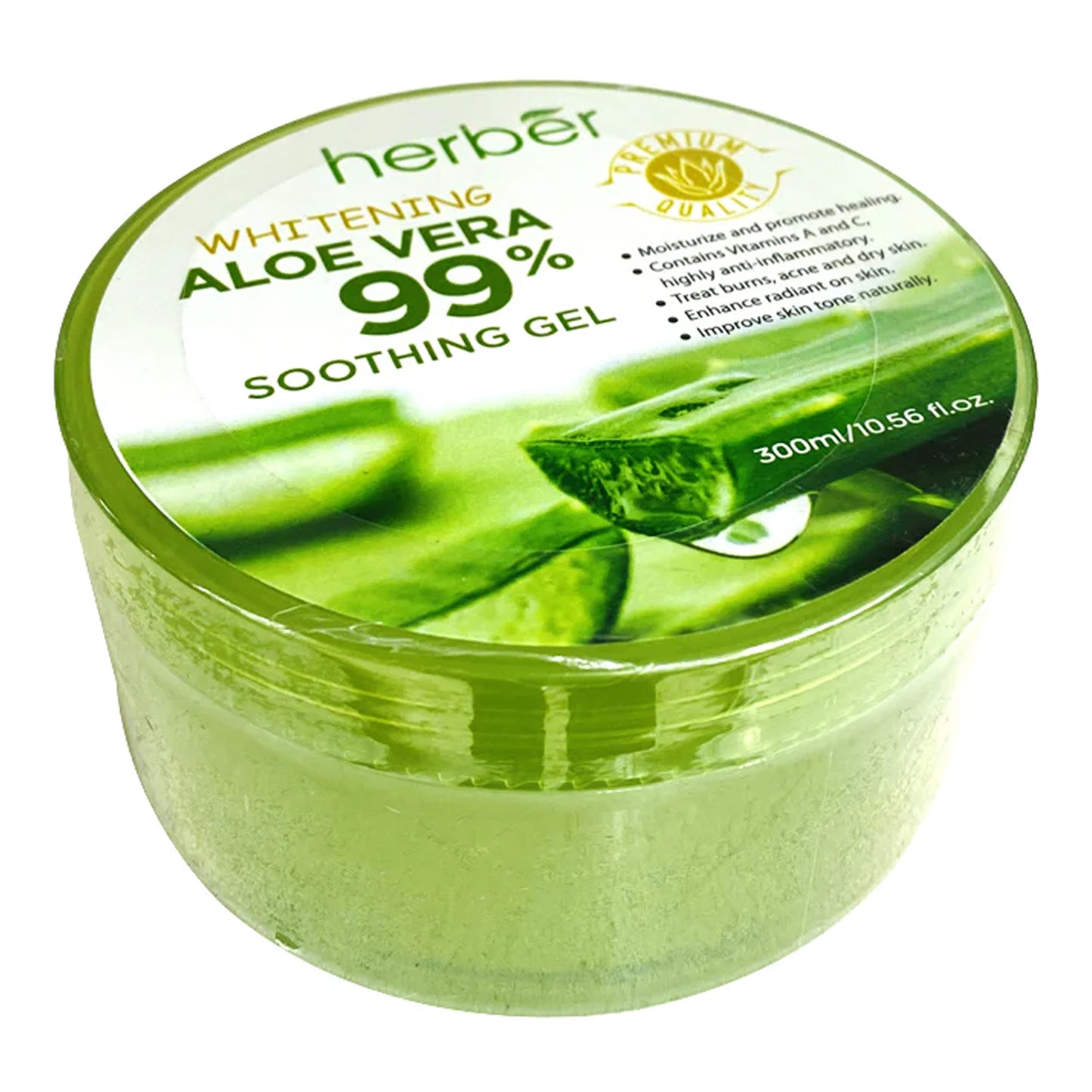 Herber - 99% Whitening Aloe Vera Soothing Gel - 300ml (Singapore)