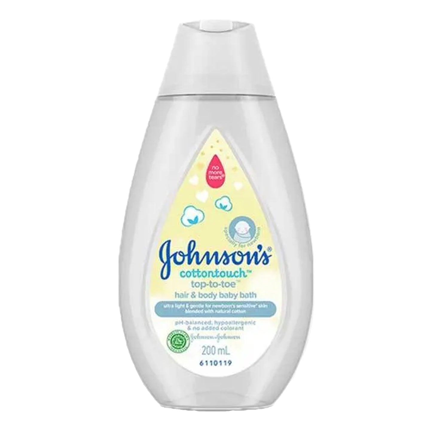 Johnson's - Cotton Touch Top-To-Toe Hair & Body Baby Bath - 200ml