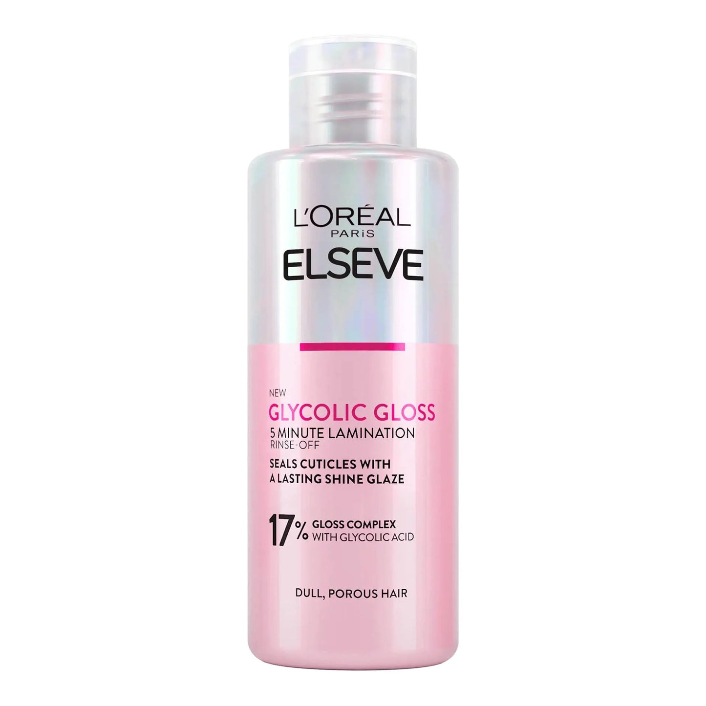 L'Oreal Paris - Elseve Glycolic Gloss 5 Minute Lamination Rinse-Off With Glycolic Acid For Dull, Porous Hair - 200ml (Italy)