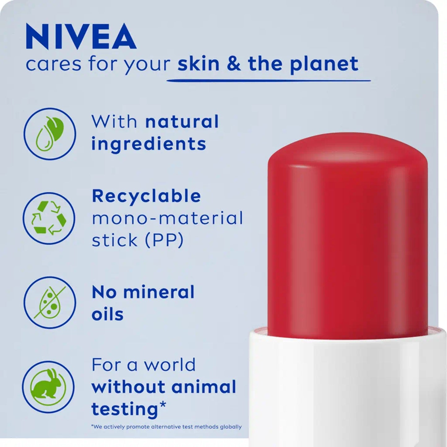 Nivea - Strawberry Shine 24H Moisture Lip Balm With Shea Butter & Natural Oils Enriched With Vitamins - 4.8g (Thailand)