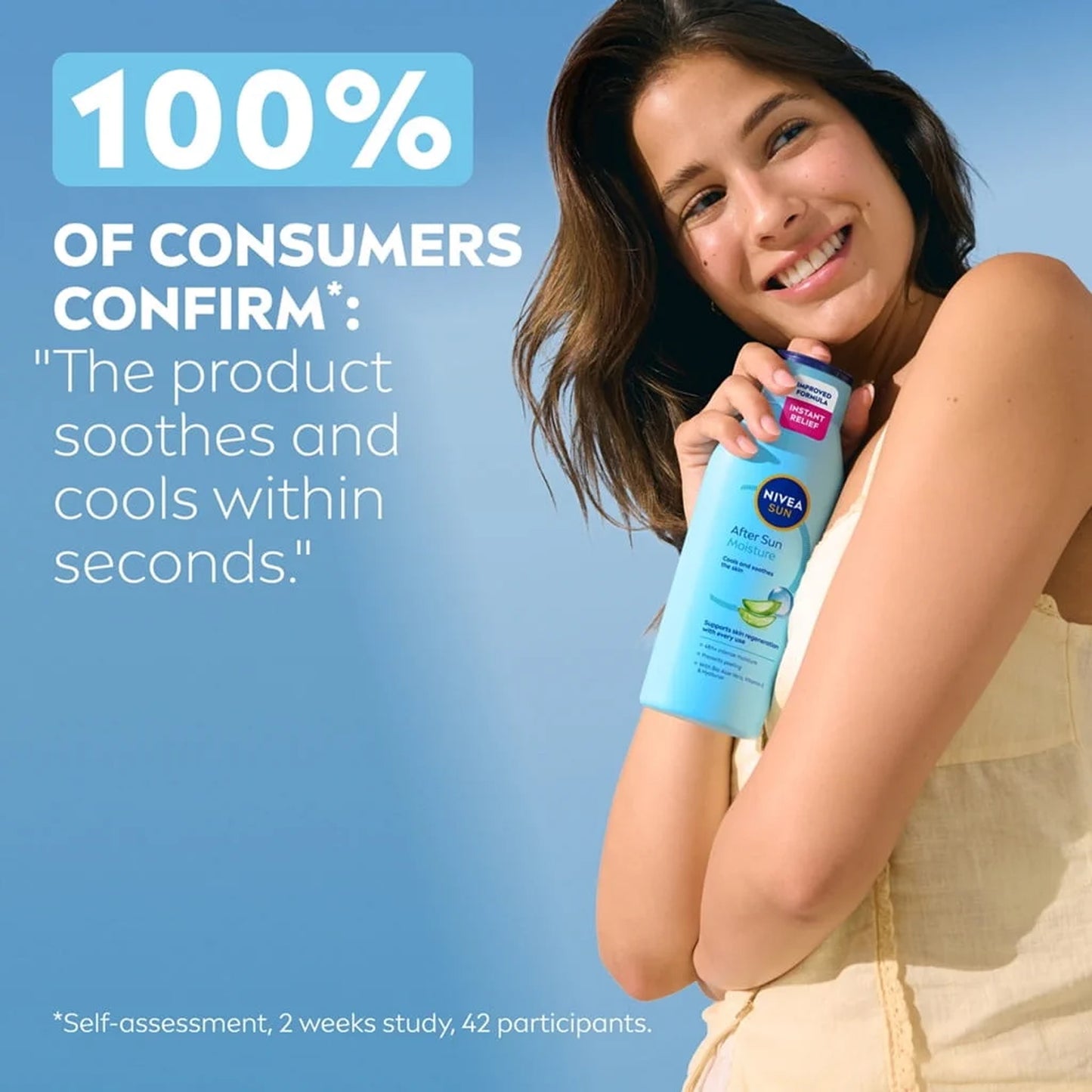 Nivea Sun - After Sun Moisture With Organic Aloe Vera & Hyaluron - 400ml (Spain)