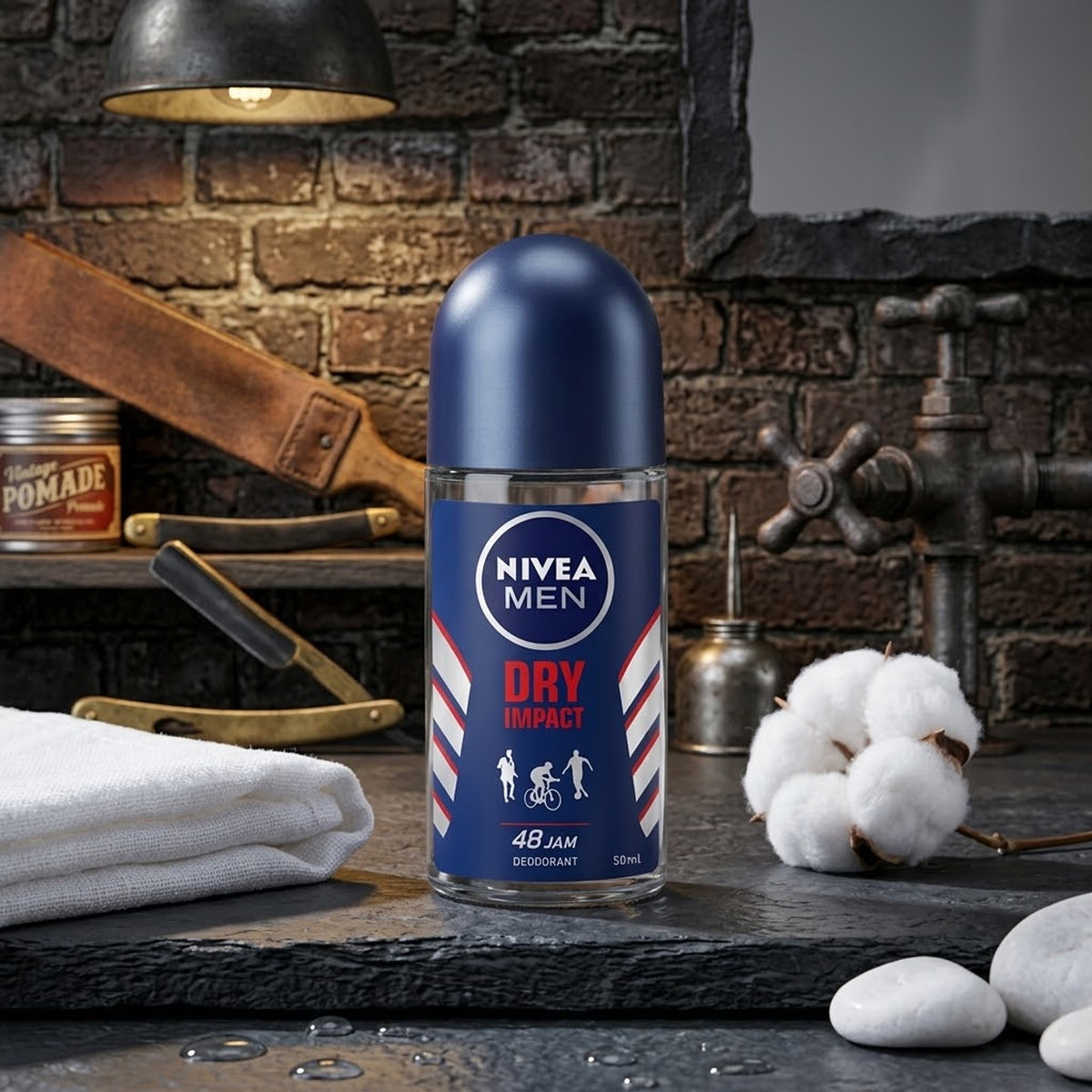Nivea Men - Dry Impact 48H Deodorant Roll On - 50ml (Indonesia)