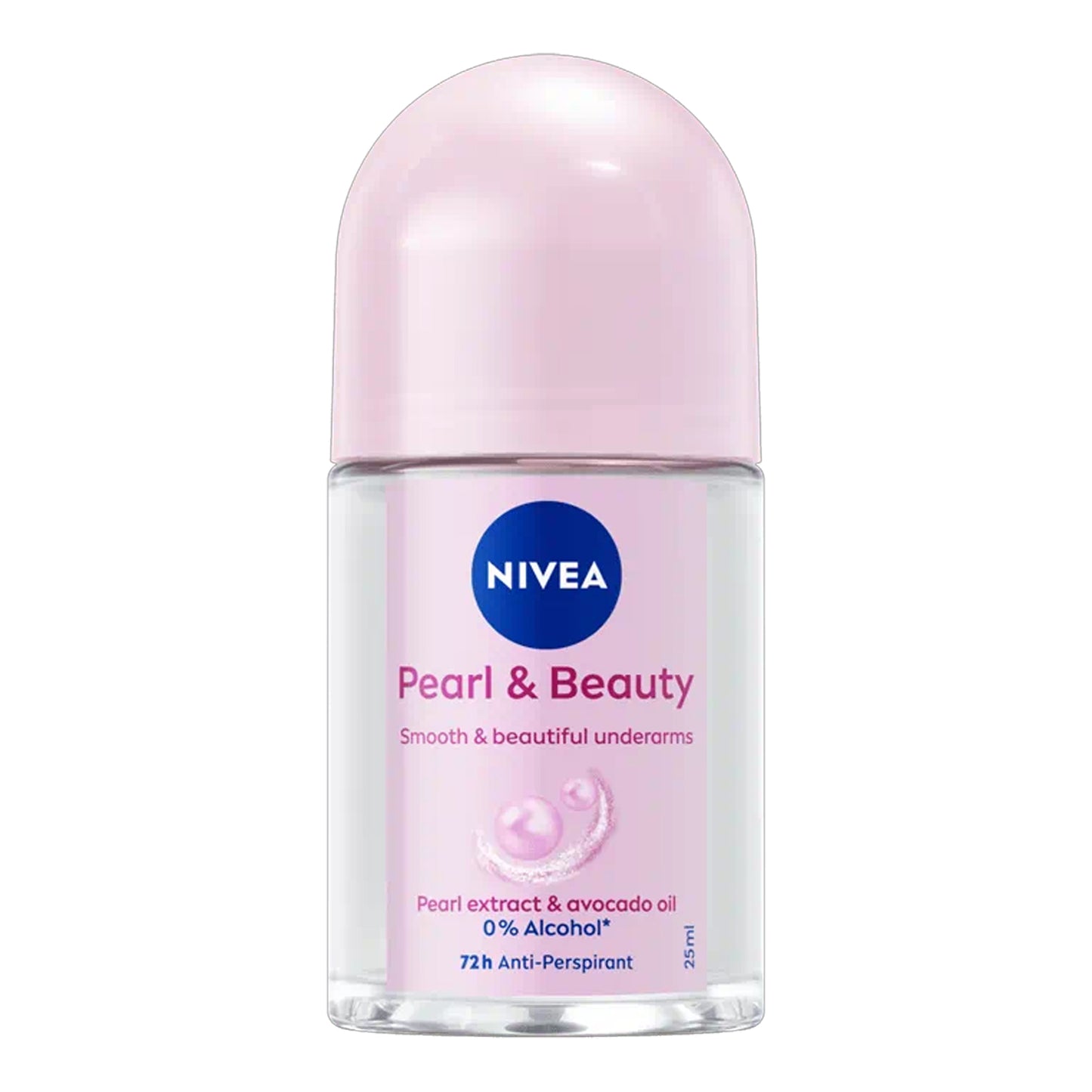 Nivea - Pearl & Beauty 72H Anti-Perspirant Roll On With Pearl Extract & Avocado Oil - 25ml (Thailand)