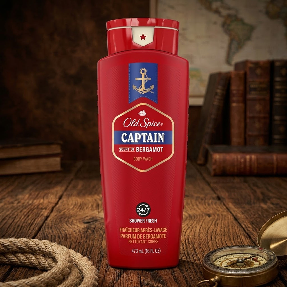 Old Spice - Captain Scent Of Bergamot Body Wash - 473ml (USA)