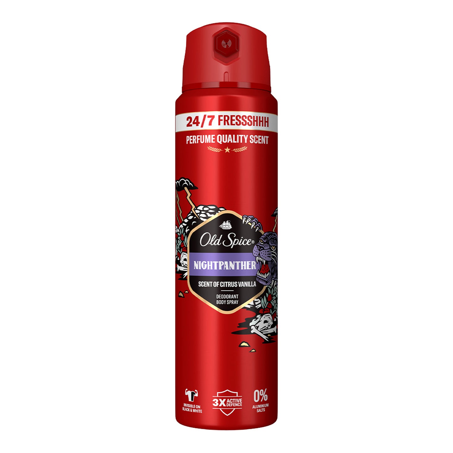 Old Spice - Night Panther Scent Of Citrus Vanilla Deodorant Body Spray - 150ml (UK)