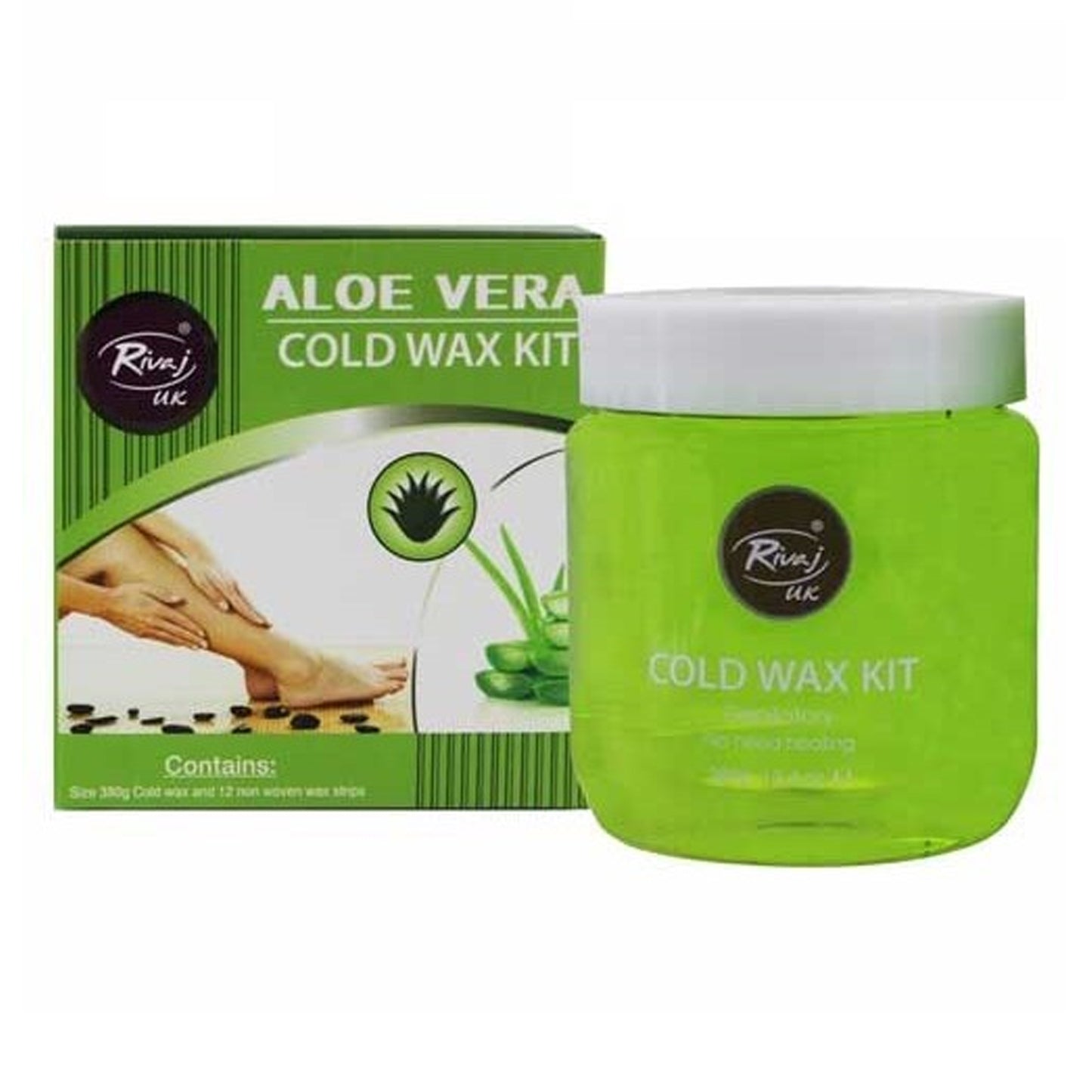 RIVAJ UK - ALOE VERA COLD WAX KIT - 380G