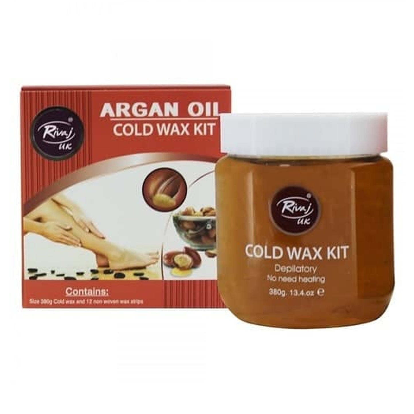 RIVAJ UK - ARGAN OIL COLD WAX KIT - 380G