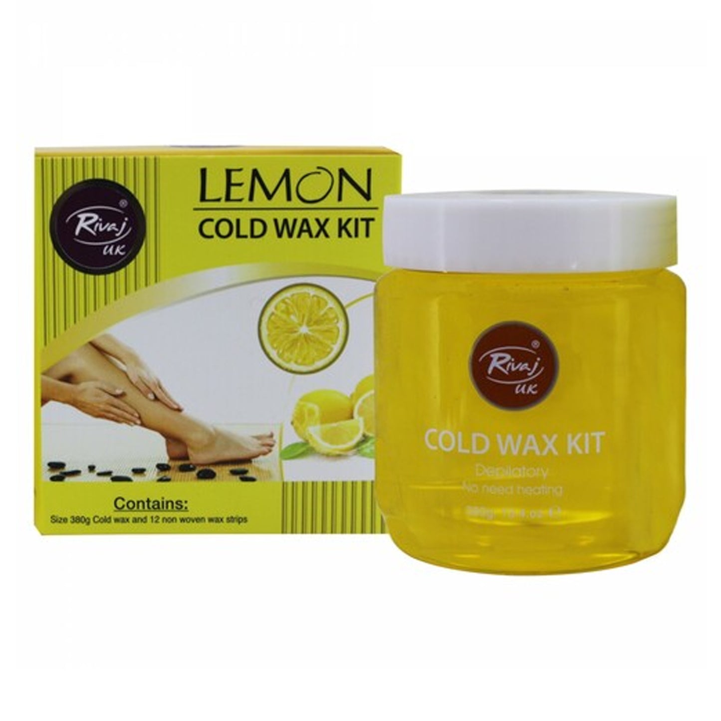 RIVAJ UK - LEMON COLD WAX KIT - 380G