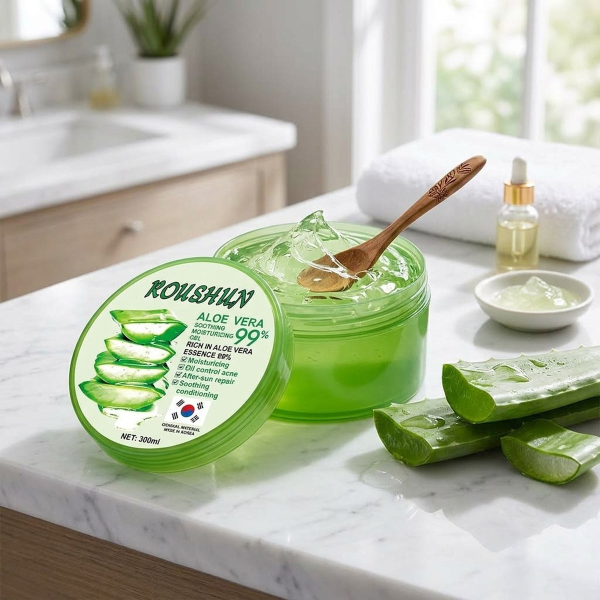 Roushun - Aloe Vera Soothing Moisturizing Gel - 300ml (PRC)