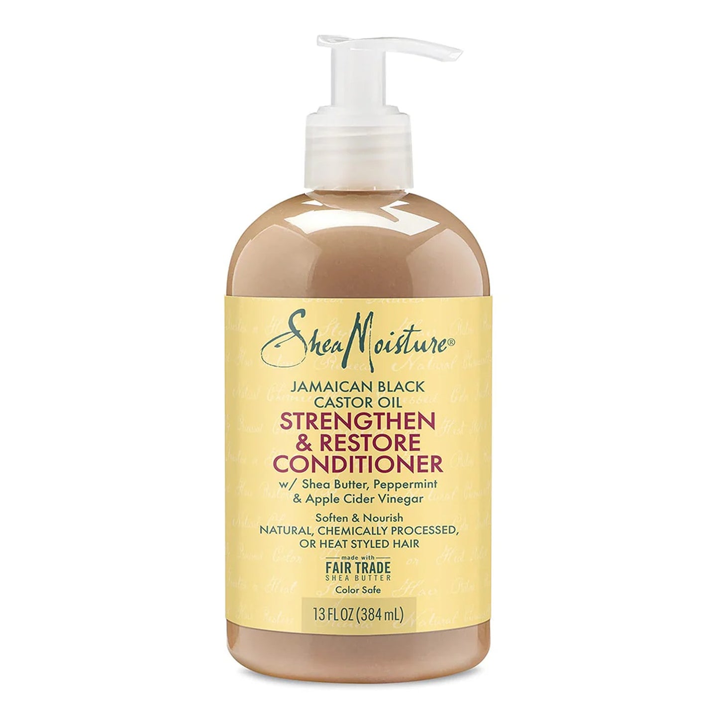 Shea Moisture - Jamaican Black Castor Oil Strengthen & Restore Conditioner With Shea Butter, Peppermint & Apple Cider Vinegar - 384ml (USA)