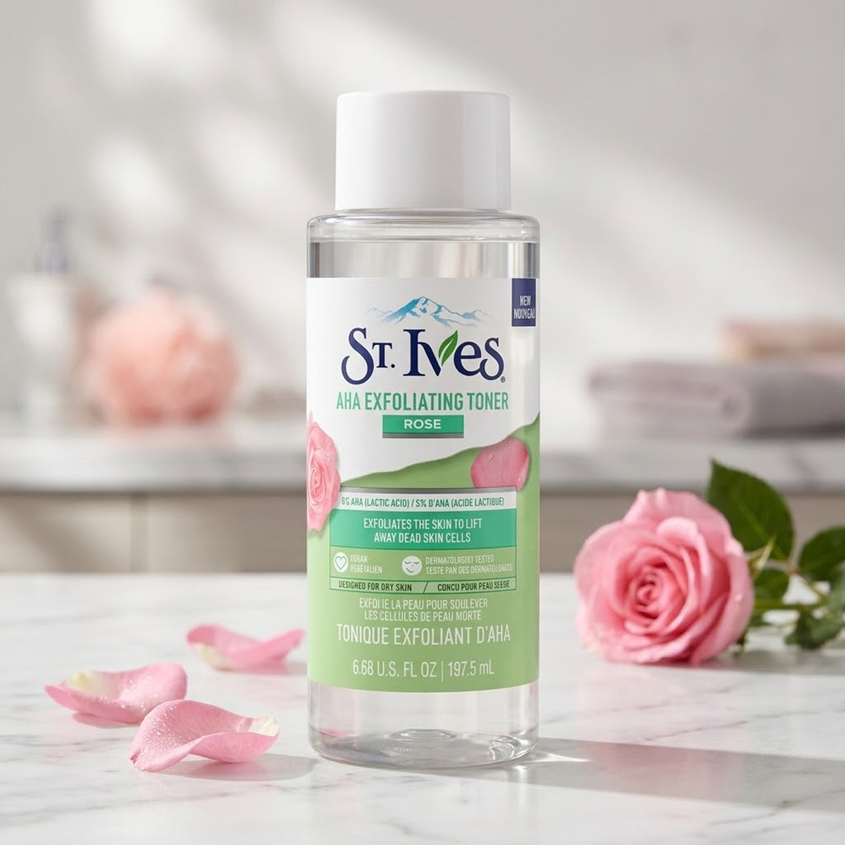 St. Ives - Rose AHA Exfoliating Toner - 197.5ml (Thailand)