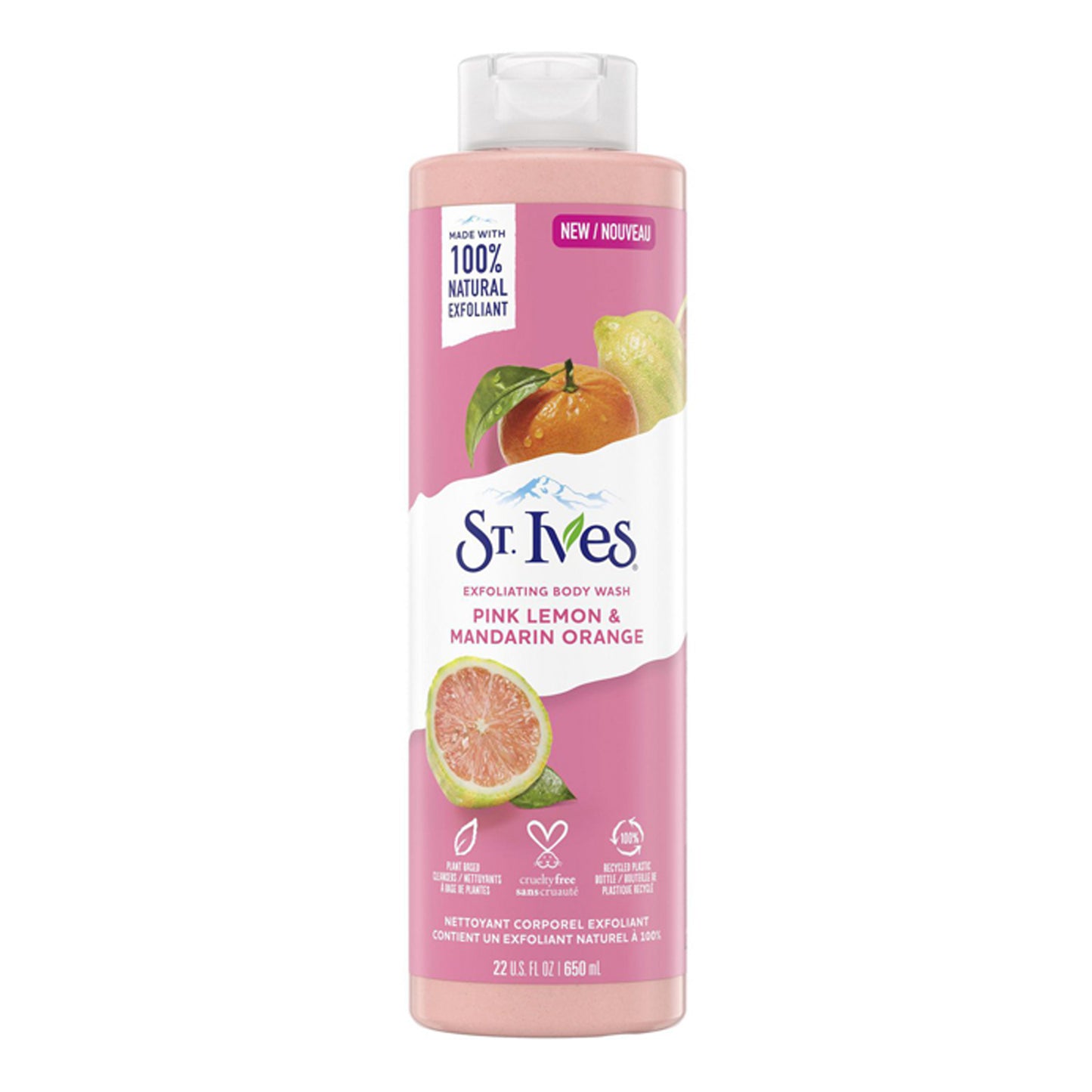 St. Ives - Pink Lemon & Mandarin Orange Exfoliating Body Wash - 650ml