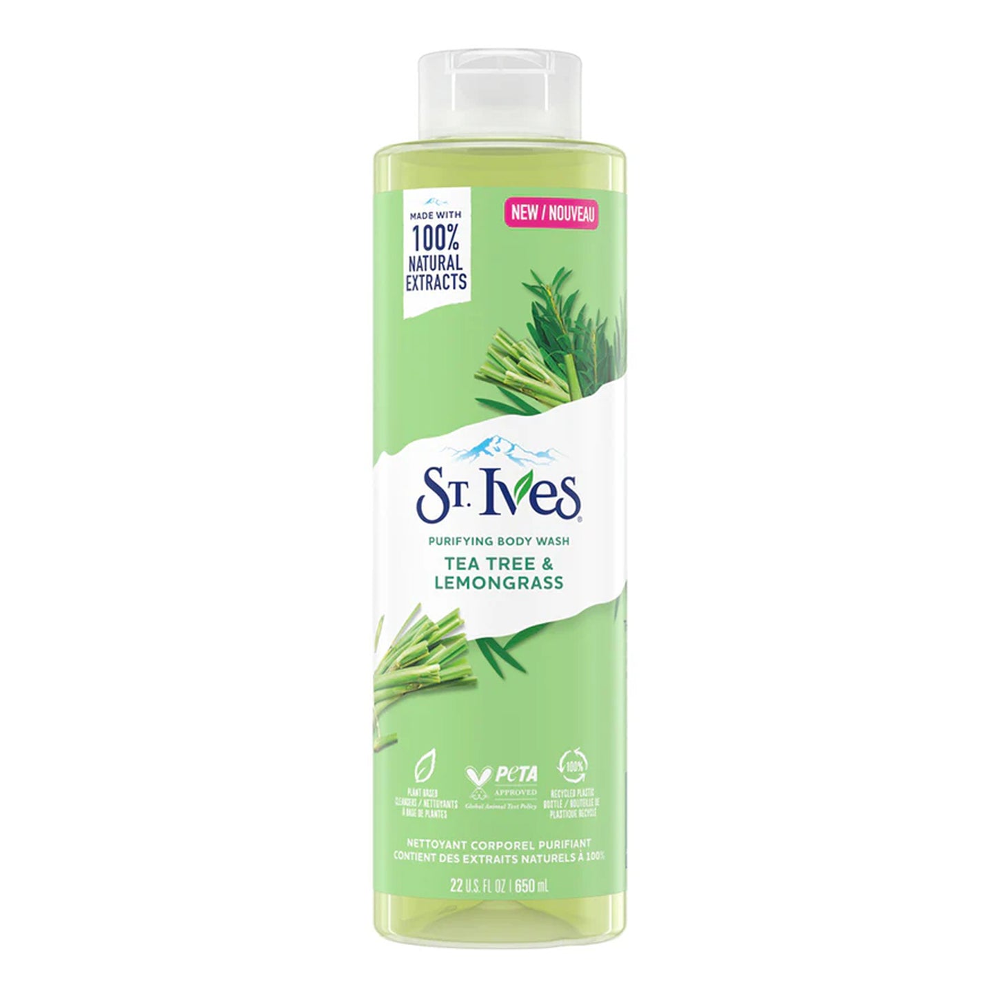 ST. IVES - TEA TREE & LEMONGRASS PURIFYING BODY WASH - 650ML