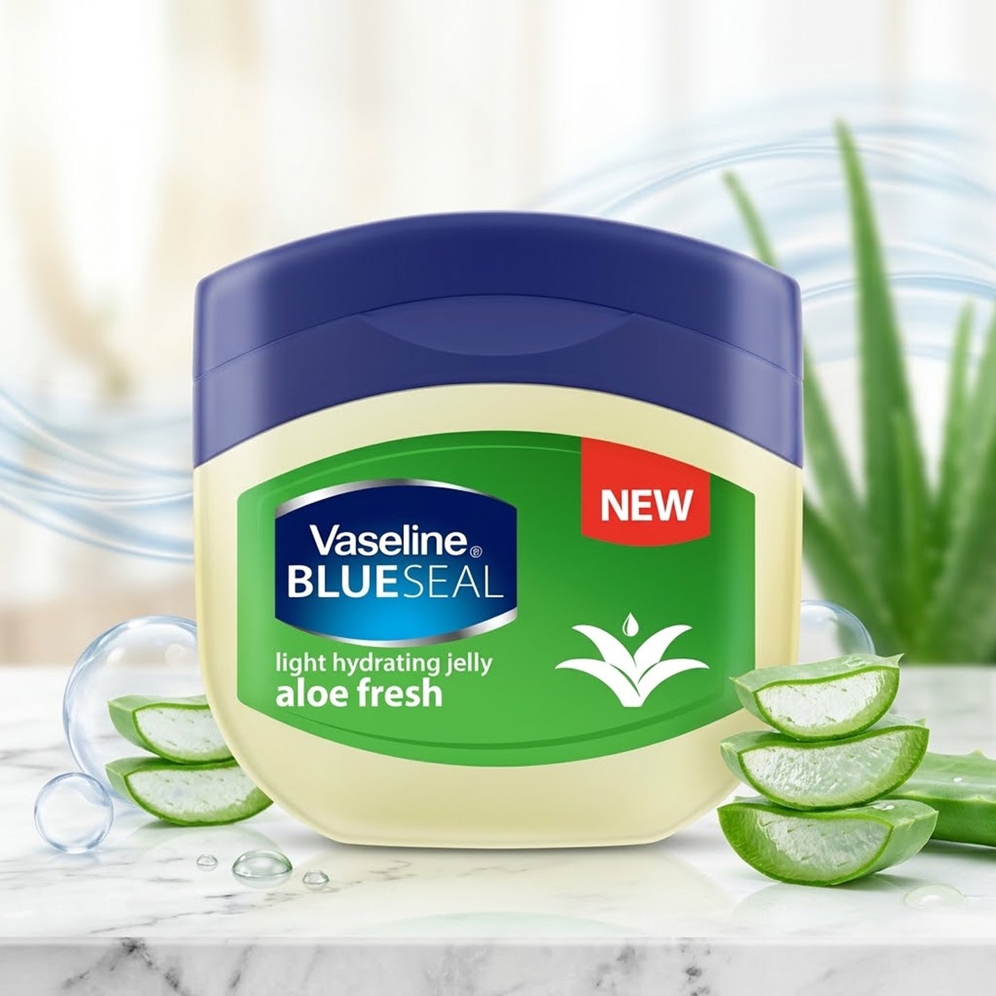 Vaseline - Blue Seal Aloe Fresh Light Hydrating Jelly - 100ml (South Africa)