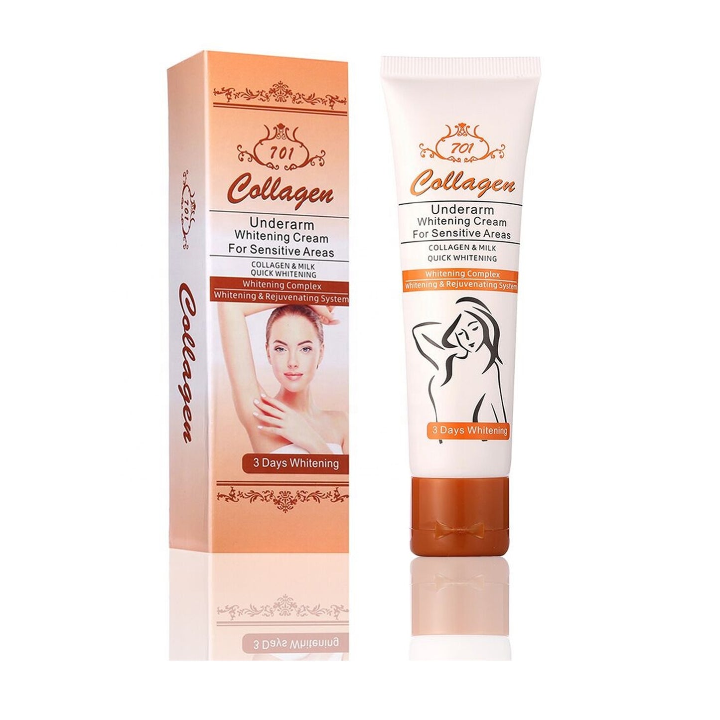 701 COLLAGEN - WHITENING UNDERARM CREAM FOR SENSITIVE AREAS - 50G