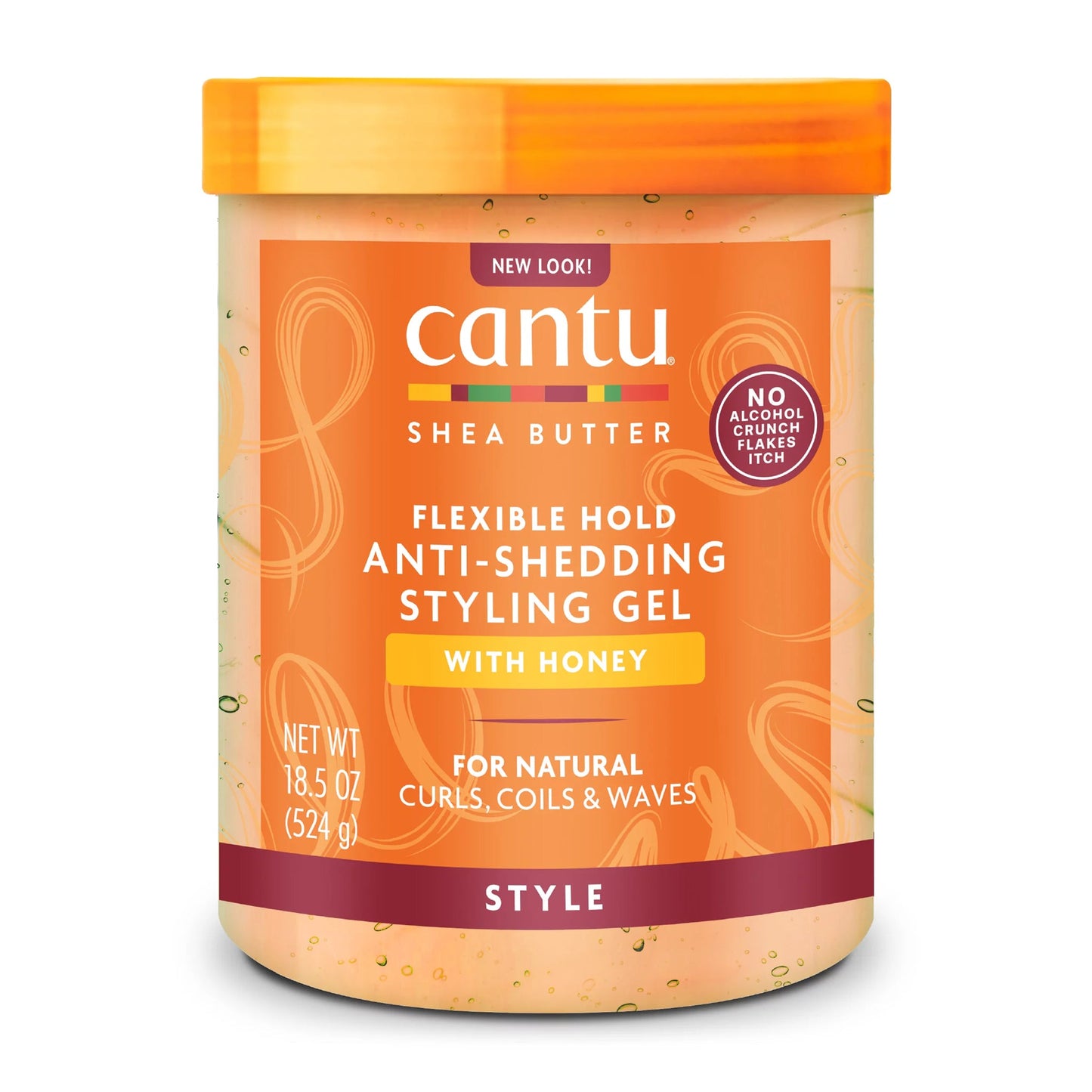 Cantu - Shea Butter Flexible Hold Anti-Shedding Styling Gel With Honey - 524g