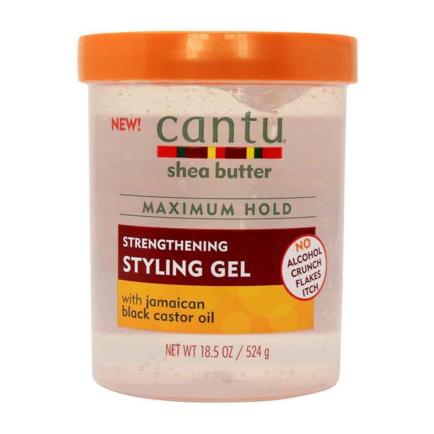 CANTU - SHEA BUTTER STRENGTHENING STYLING GEL WITH JAMAICAN BLACK CASTOR OIL - 524G