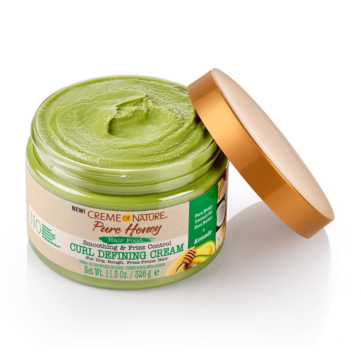 CREME OF NATURE - PURE HONEY SMOOTHING & FRIZZ CONTROL CURL DEFINING CREAM - 326G