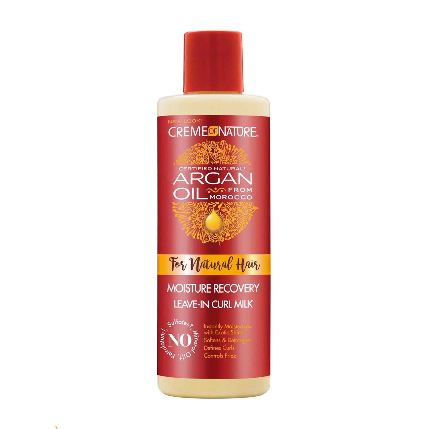 CREME OF NATURE - ARGAN OIL FROM MOROCCO MOISTURE RECOVERY LEAVE-IN CURL MILK - 236ML