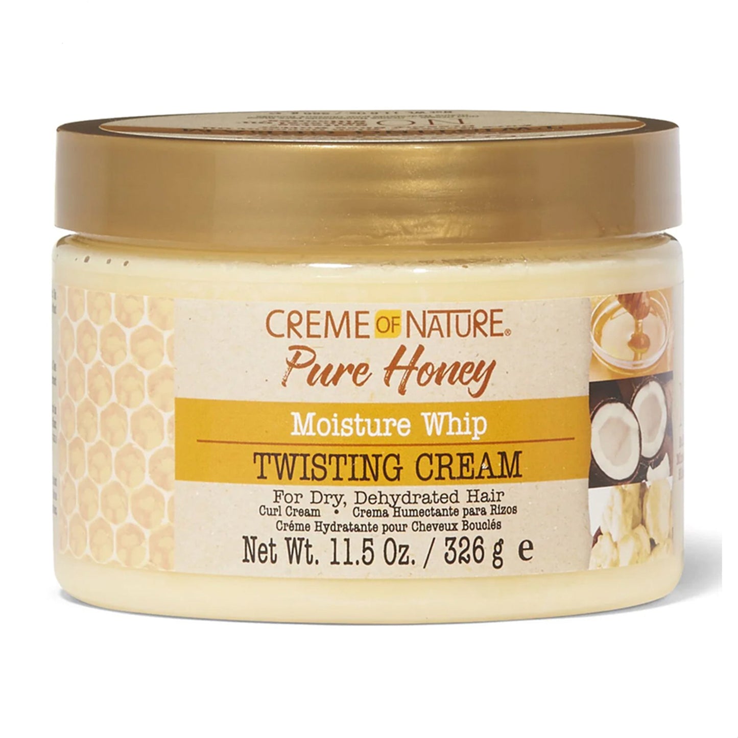 CREME OF NATURE - PURE HONEY MOISTURE WHIP TWISTING CREAM - 326G