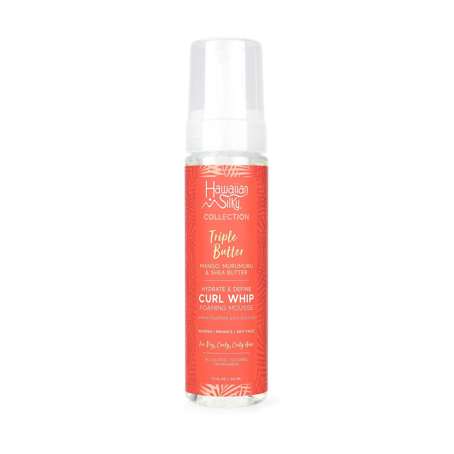 HAWAIIAN SILKY - TRIPLE BUTTER HYDRATE & DEFINE CURL WHIP FOAMING MOUSSE - 222ML