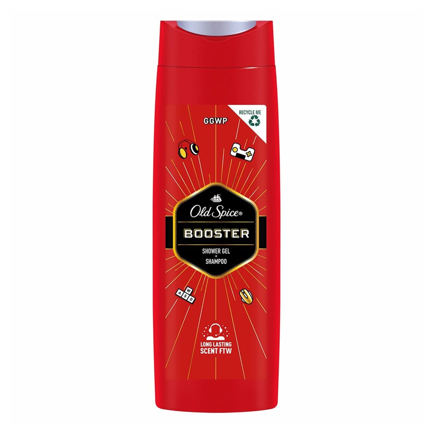 OLD SPICE - BOOSTER SHOWER GEL + SHAMPOO - 400ML