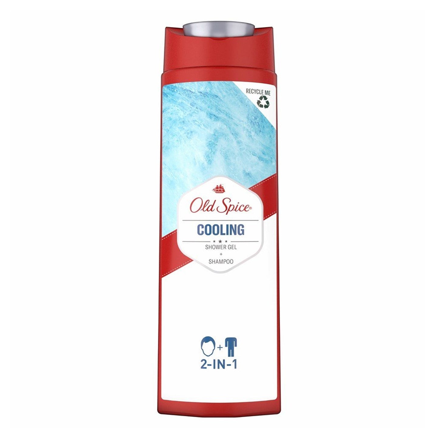 OLD SPICE - COOLING SHOWER GEL + SHAMPOO - 400ML