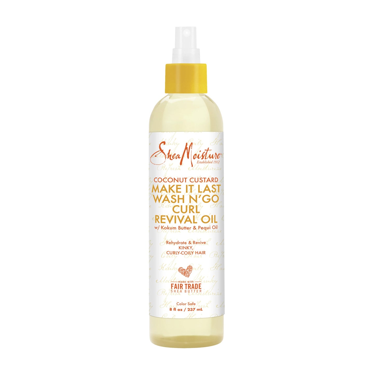 SHEA MOISTURE - COCONUT CUSTARD MAKE IT LAST WASH N GO CURL REVIVAL OIL - 237ML