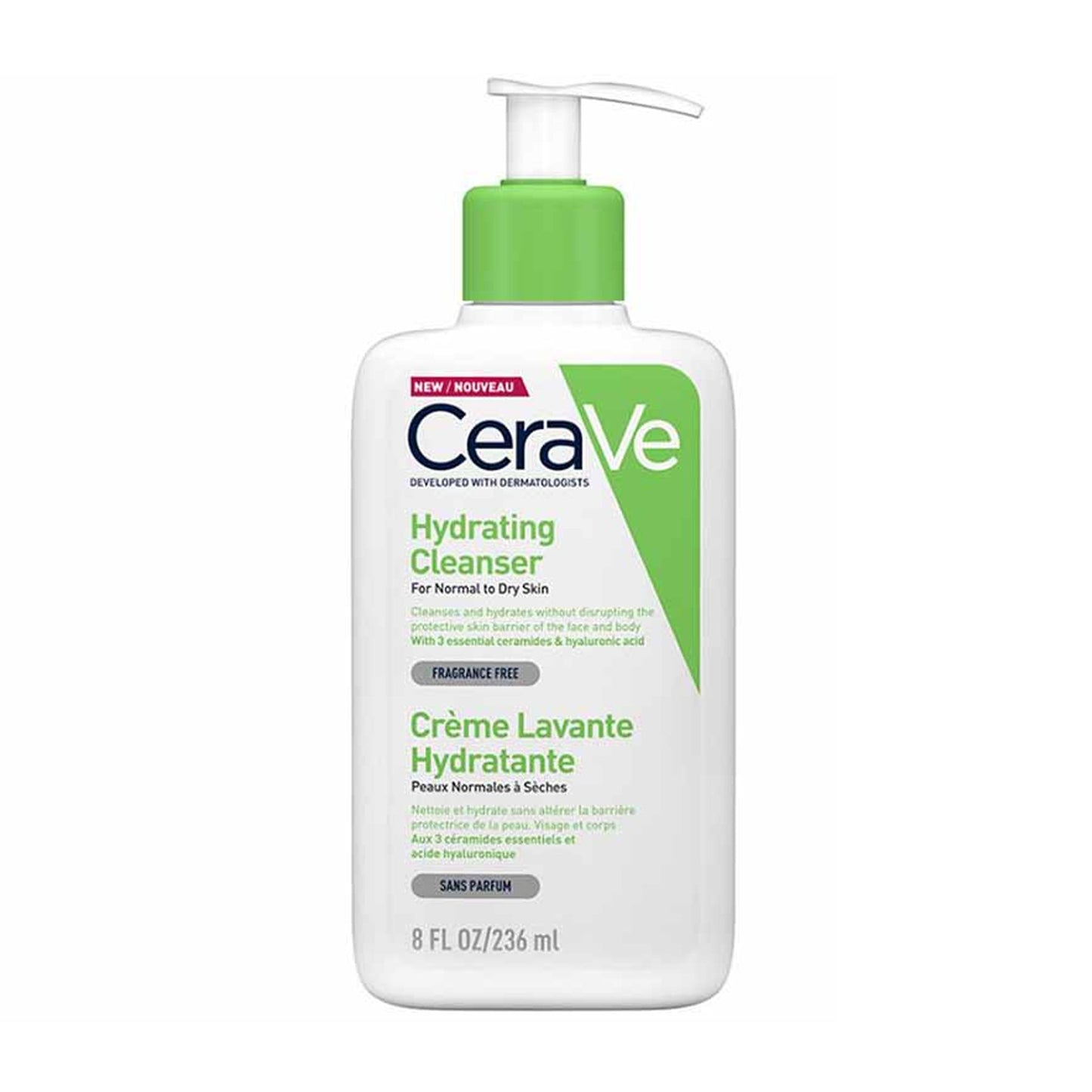 Cerave - Hydrating Cleanser For Normal To Dry Skin - 236ml (France)