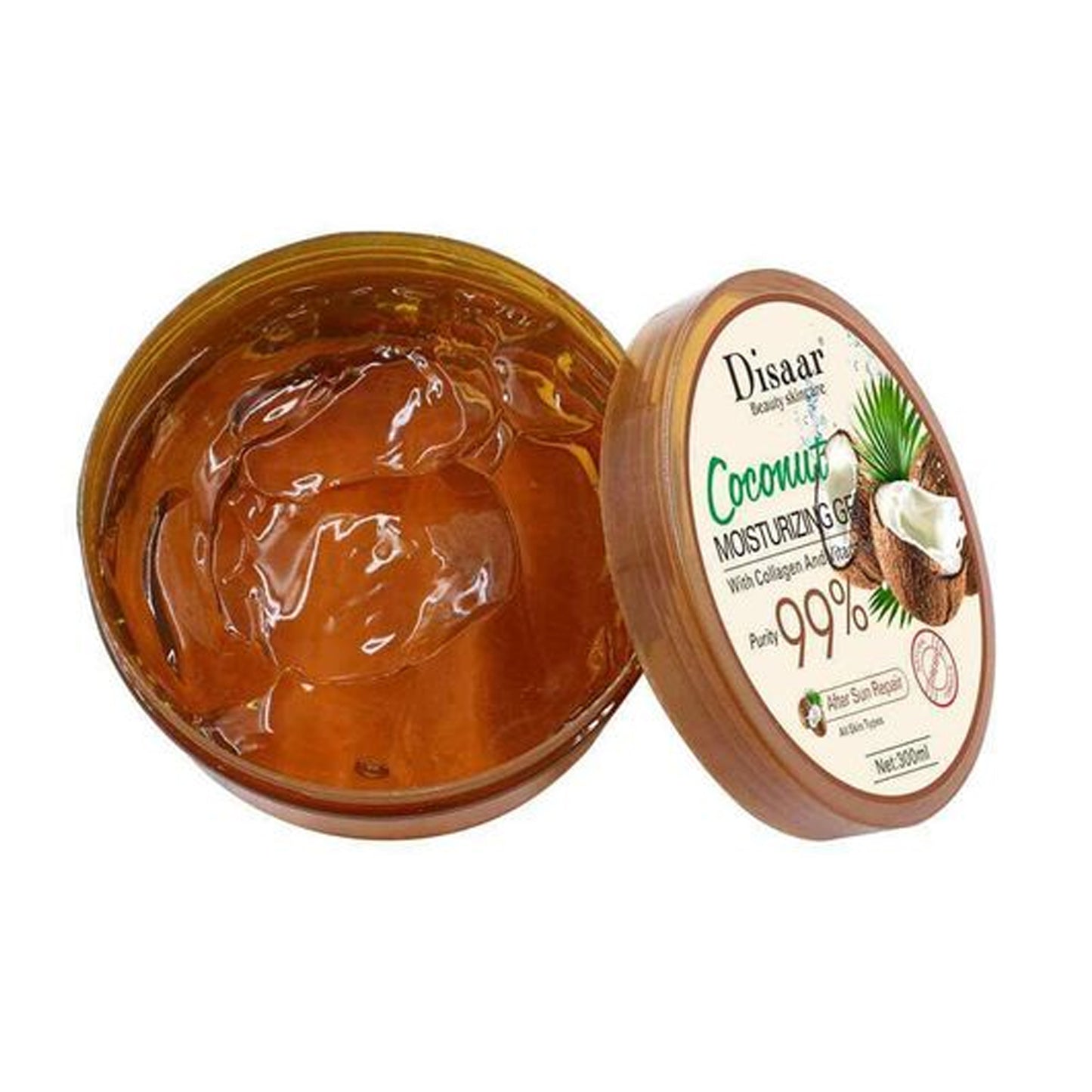 DISAAR - COCONUT MOISTURIZING GEL WITH COLLAGEN & VITAMINS - 300ML