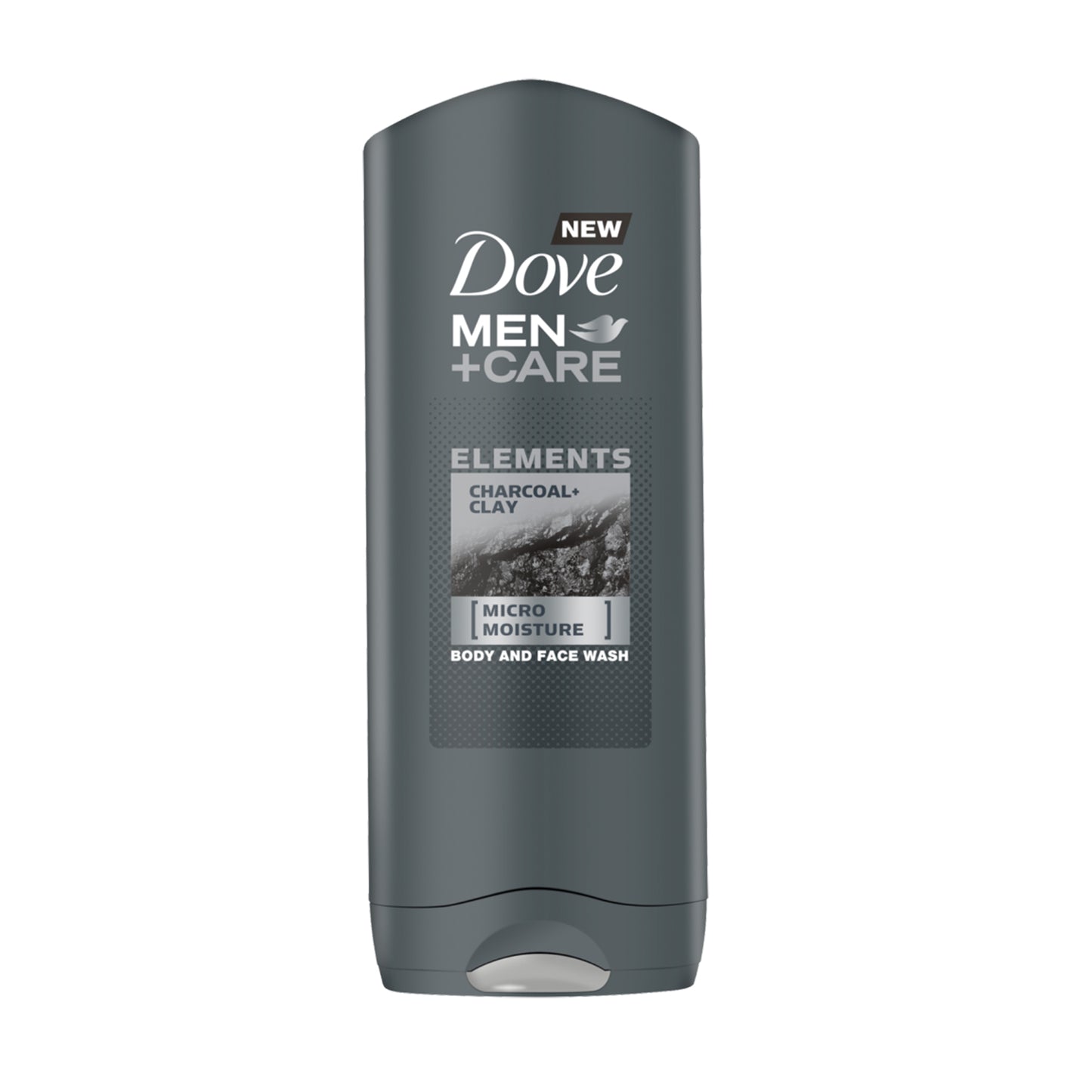 DOVE MEN+CARE - ELEMENTS CHARCOAL+CLAY BODY & FACE WASH - 400ML
