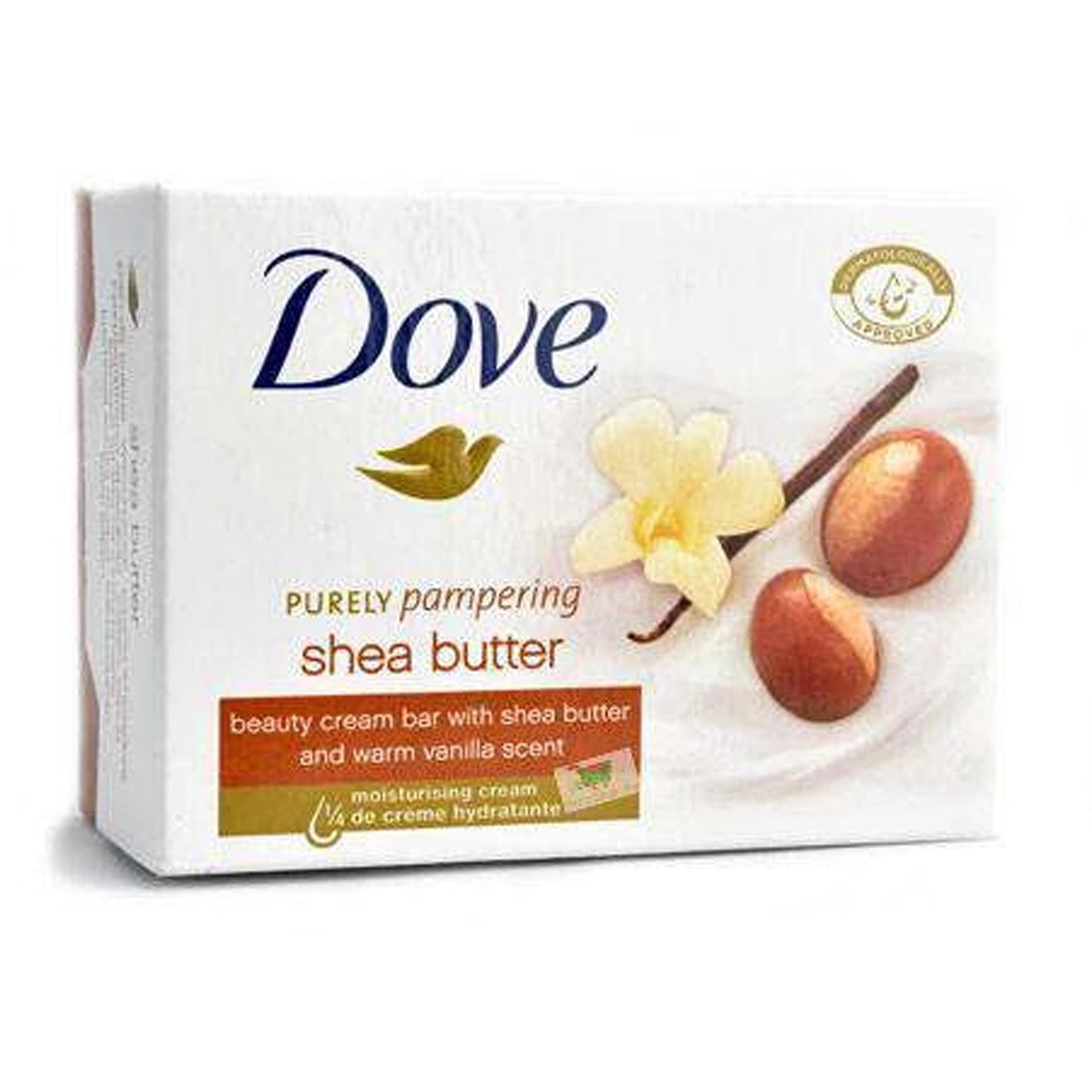 DOVE - PURELY PAMPERING SHEA & WARM VANILLA SCENT BEAUTY CREAM BAR - 100G