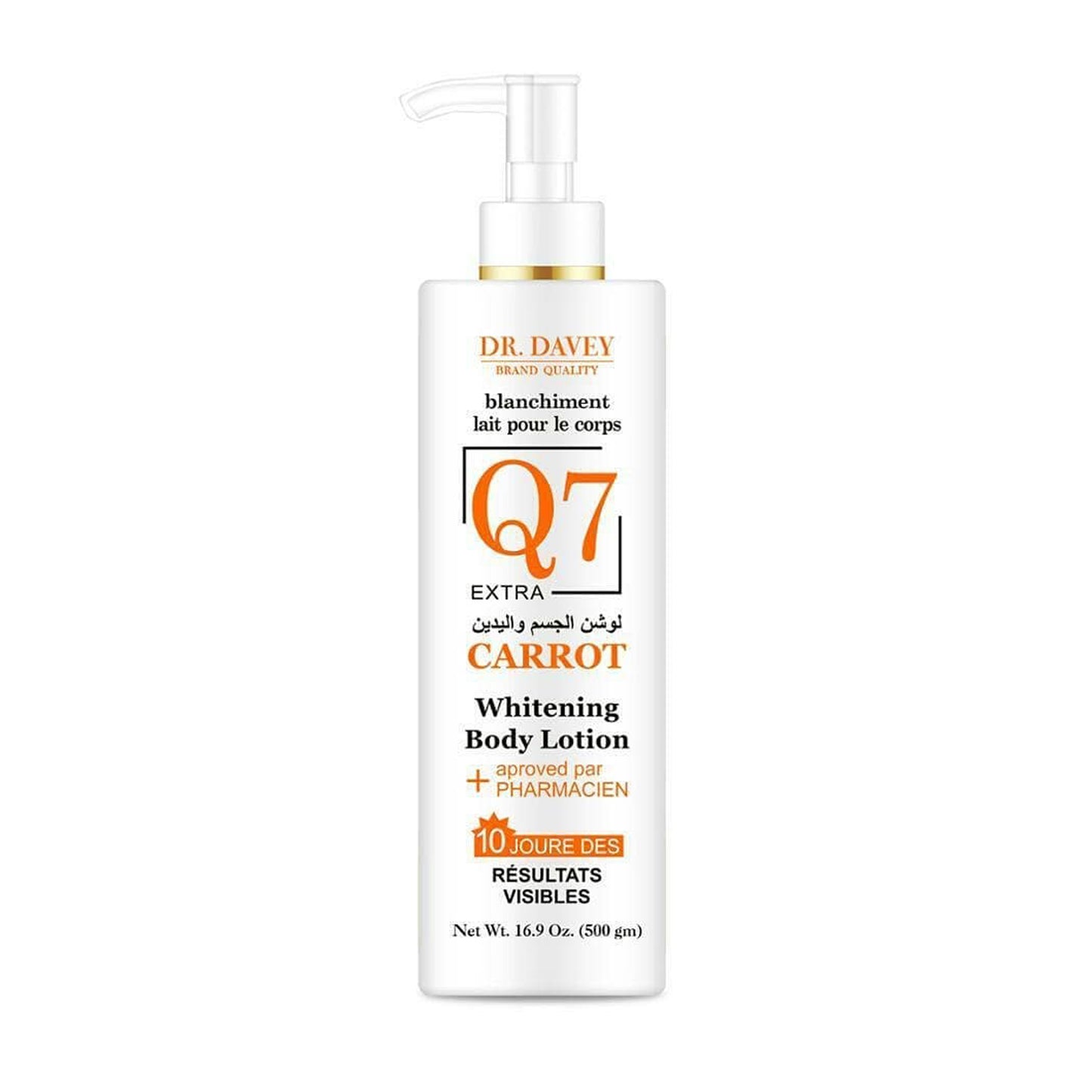 DR. DAVEY - Q7 EXTRA CARROT WHITENING BODY LOTION - 500G