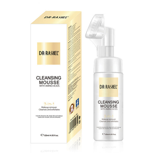 DR. RASHEL - 3 IN 1 CLEANSING MOUSSE WITH AMINO ACIDS - 120ML