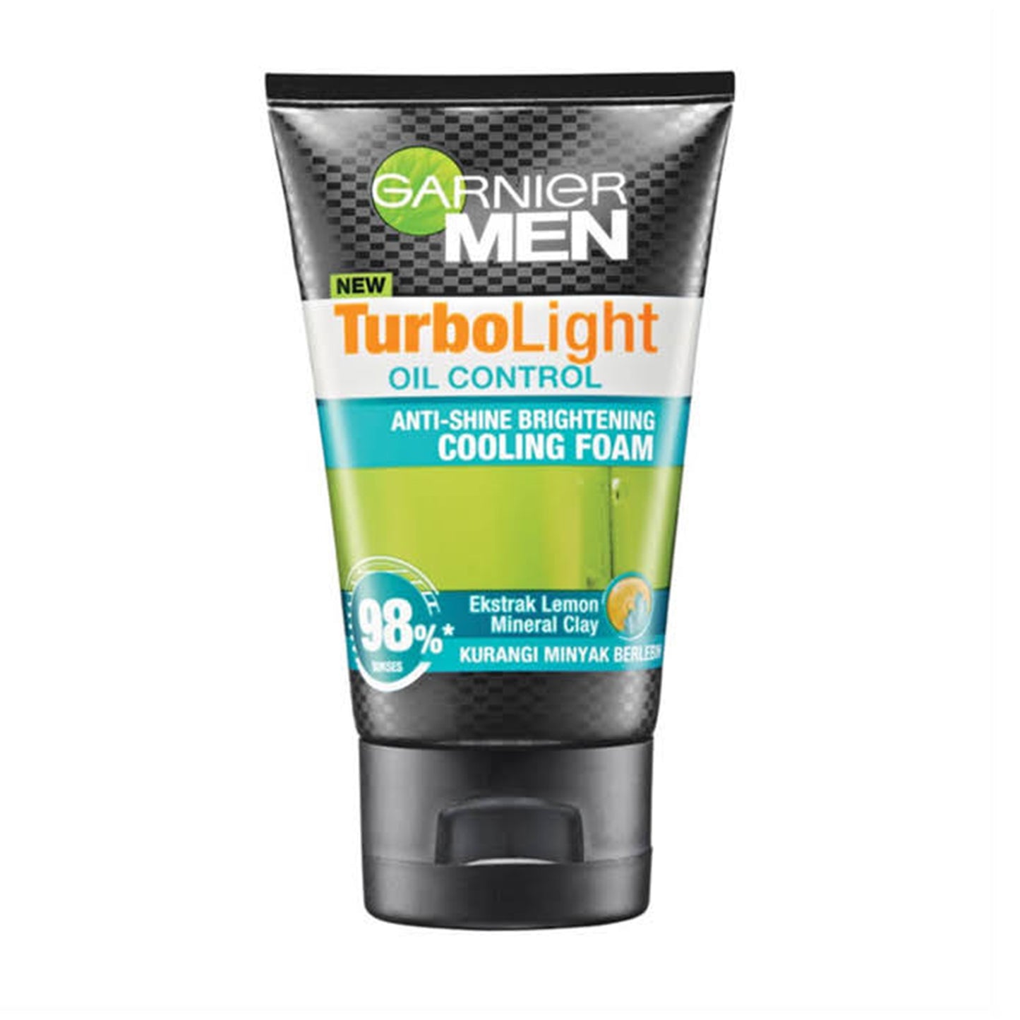 Garnier Men - Turbolight Oil Control Anti-Shine Brightening Cooling Foam - 100ml