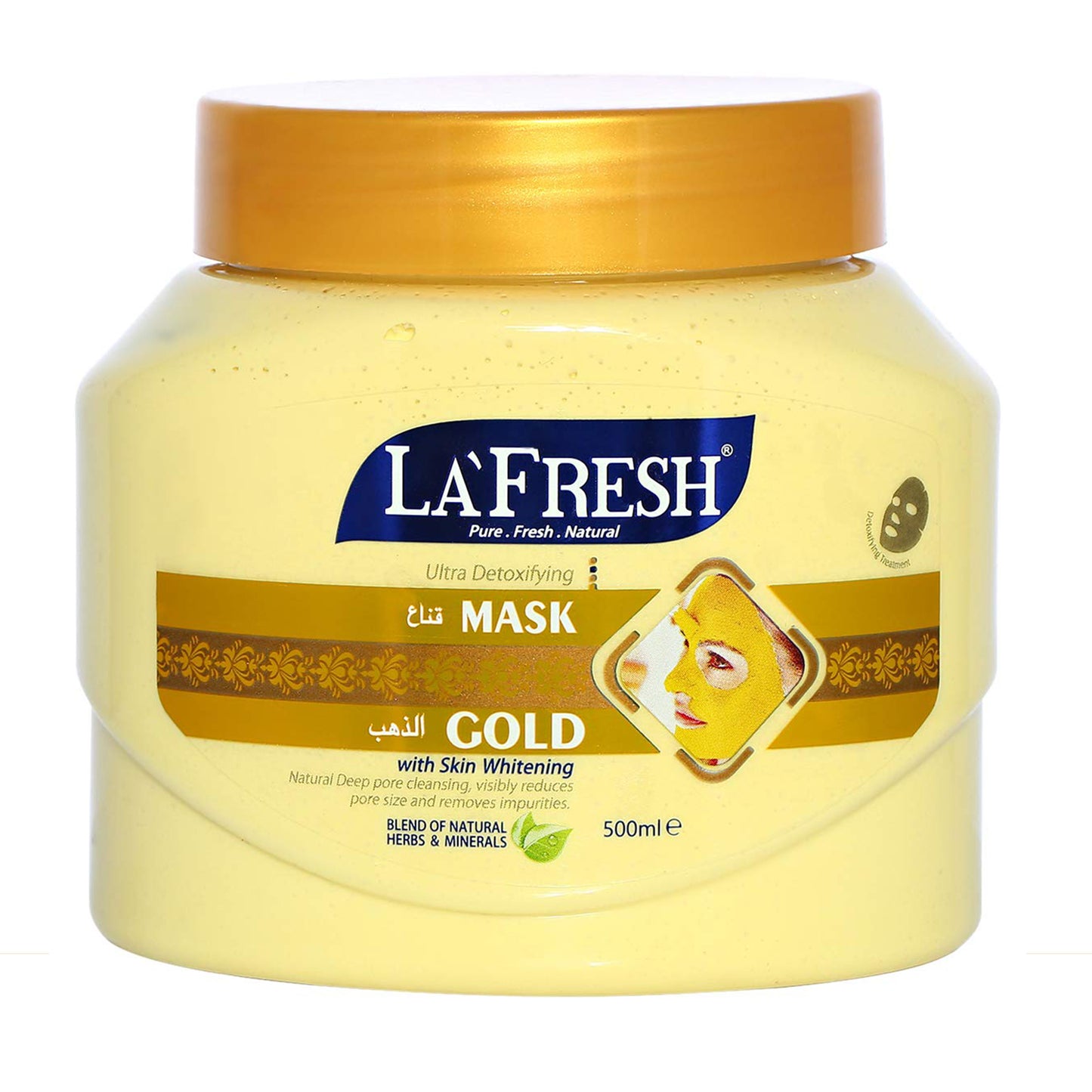 La Fresh - Ultra Detoxifying Gold Mask With Skin Whitening - 500ml