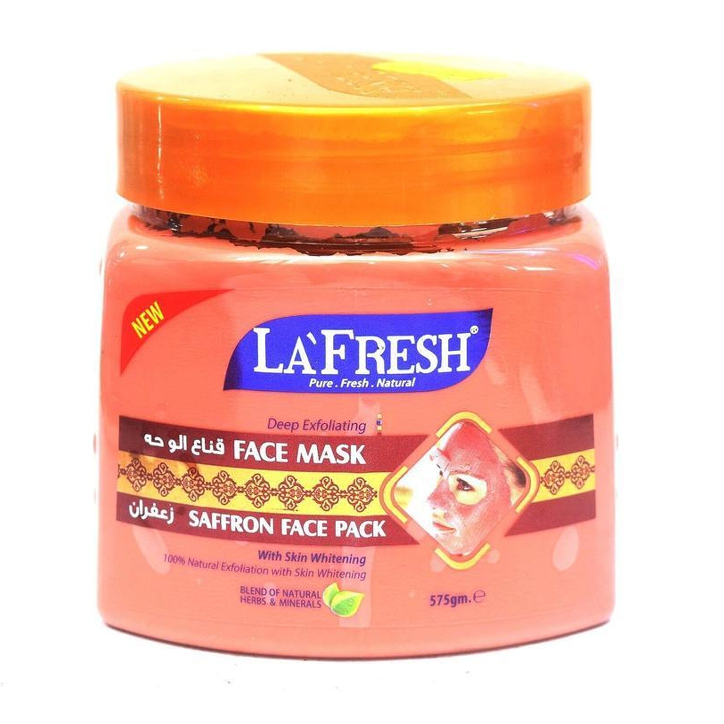 La Fresh - Deep Exfoliating Saffron Face Pack & Face Mask With Skin Whitening - 575g