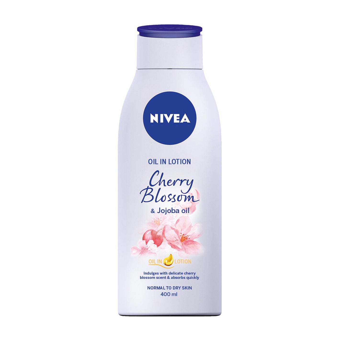 NIVEA - OIL IN LOTION WITH CHERRY BLOSSOM & JOJOBA OIL - 400ML