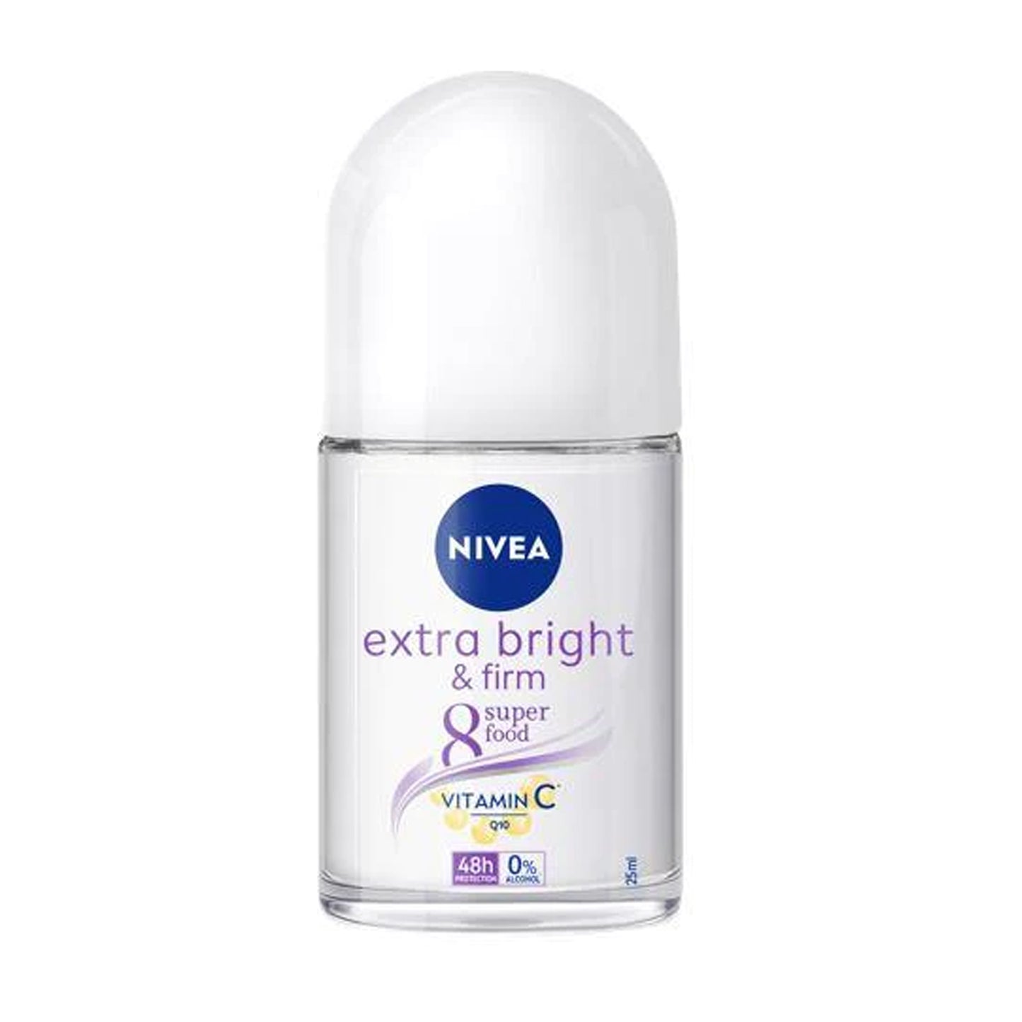 Nivea - Extra Bright & Firm 8 Super Food 48H Deodorant Roll On - 25ml