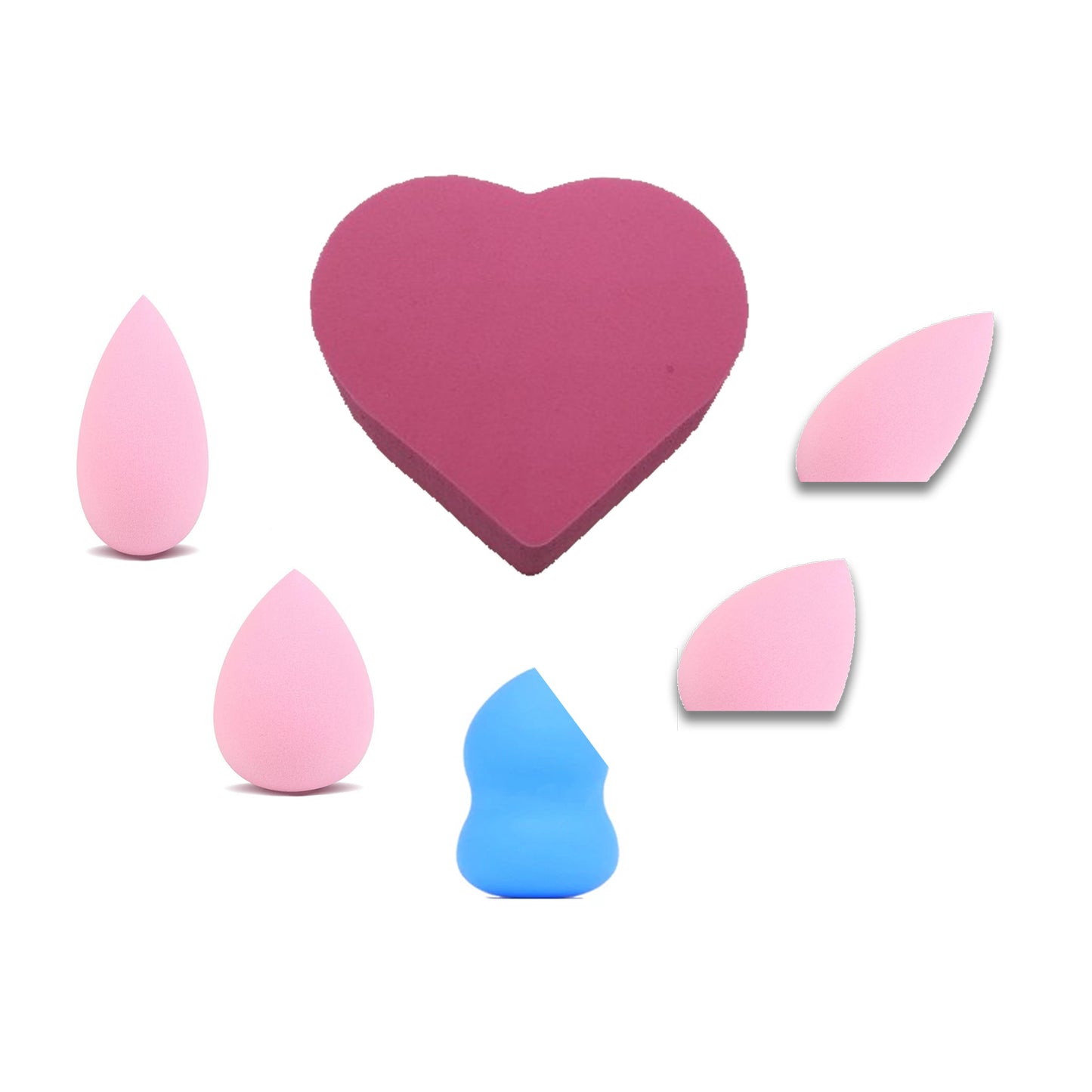 6 PIECES POWDER PUFFS SET / BEAUTY BLENDERS SET